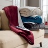 Westinghouse Reversible Plush Sherpa Heated Throw, , large