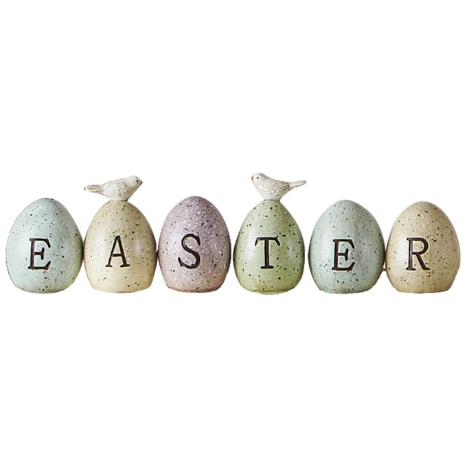 Set of 6 Easter Eggs, , large