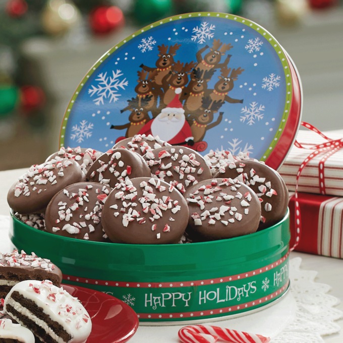 Chocolate Dipped Peppermint Cookies, , large