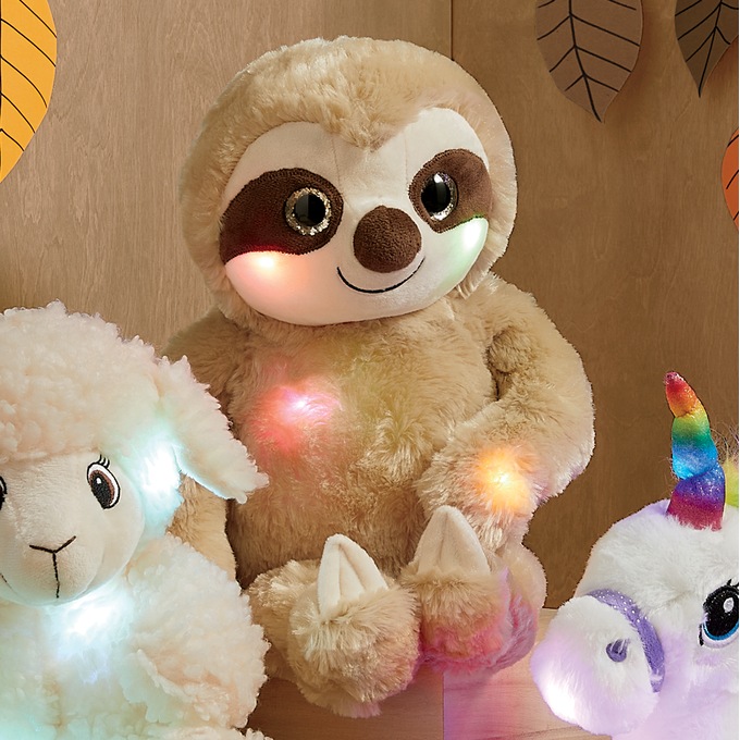 Plush Stuffed Animal with Music & Light, , large