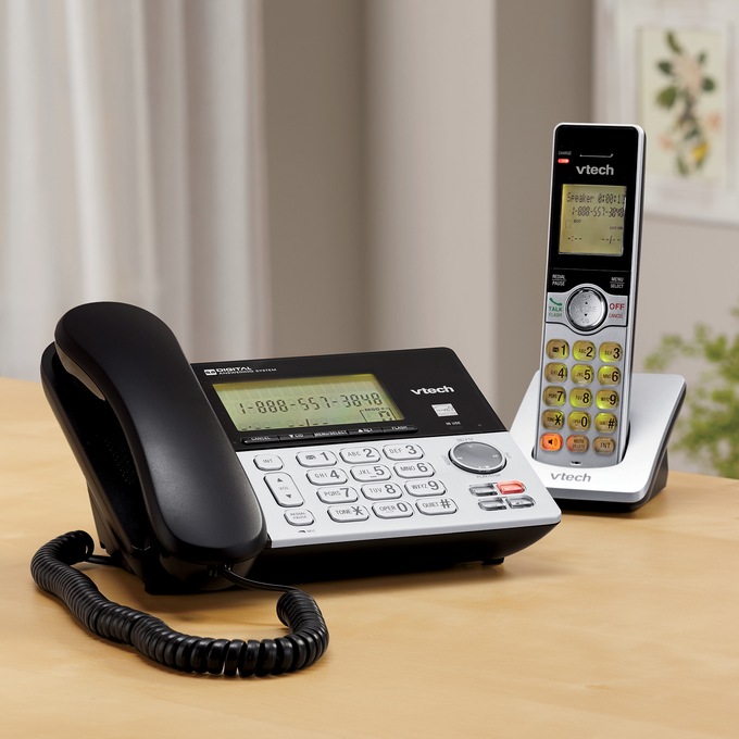 Vtech 1-Handset Corded/Cordless Answering System, , large