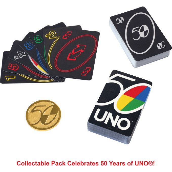 UNO Premium 50th Anniversary Edition Card Game, , large