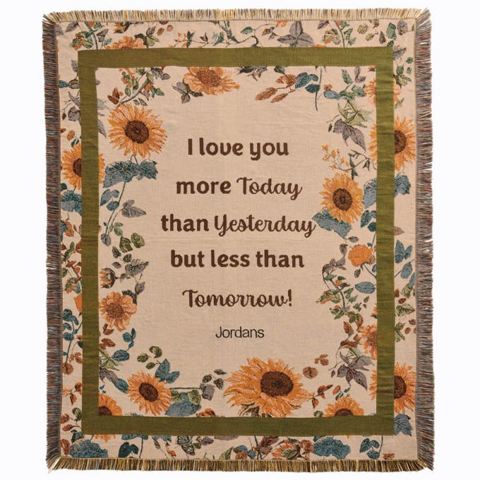 Personalized Seasonal Tapestry Throw, , large