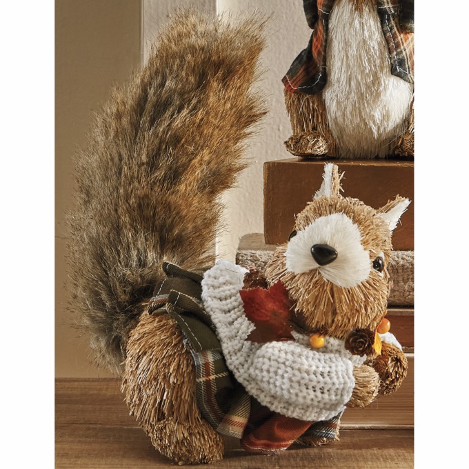 Sisal Harvest Squirrel Figurine, , large