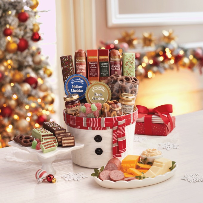 Snowman Snack Bucket, , large