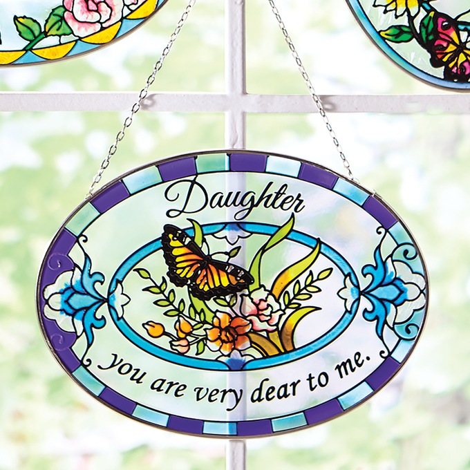 Stained Glass Sentiment Hanging, , large