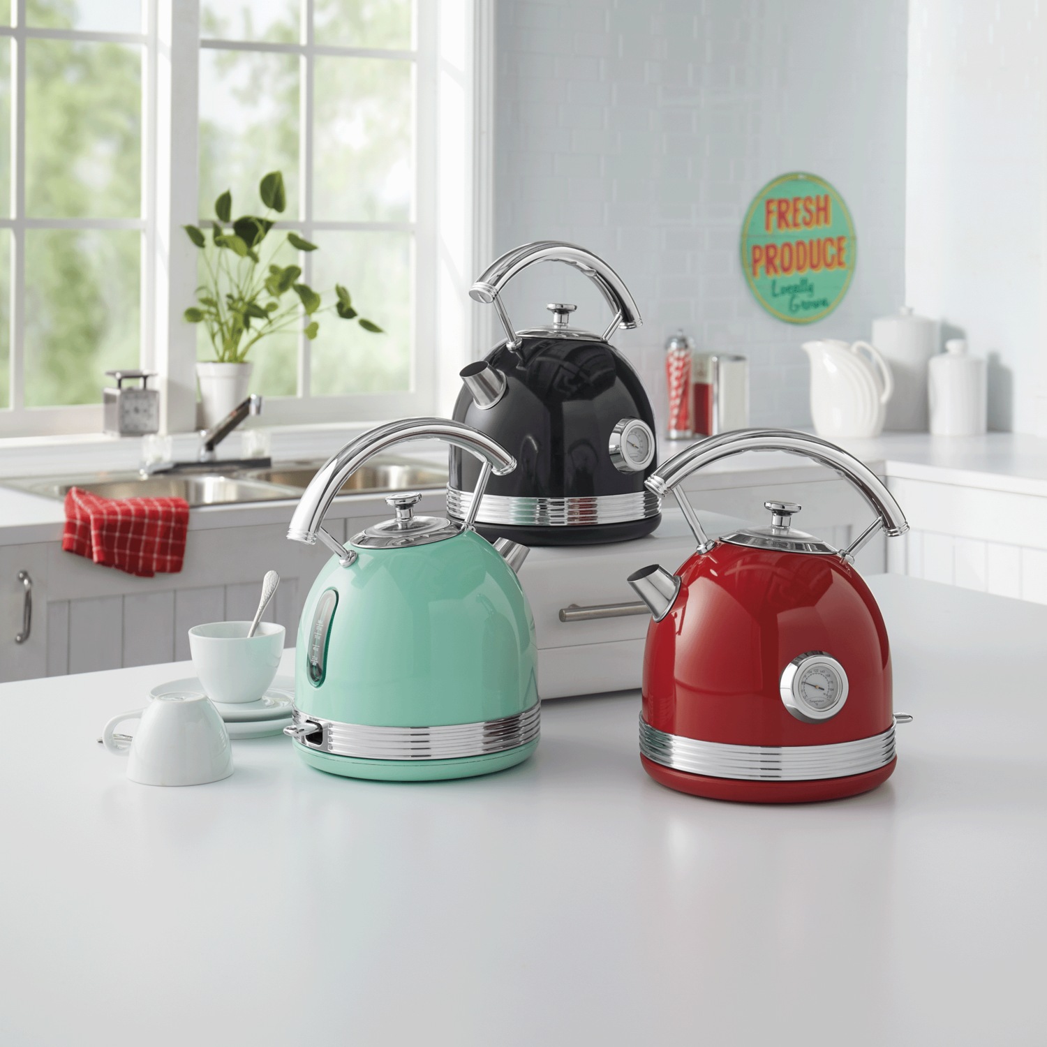 Retro Electric Kettle Swiss Colony