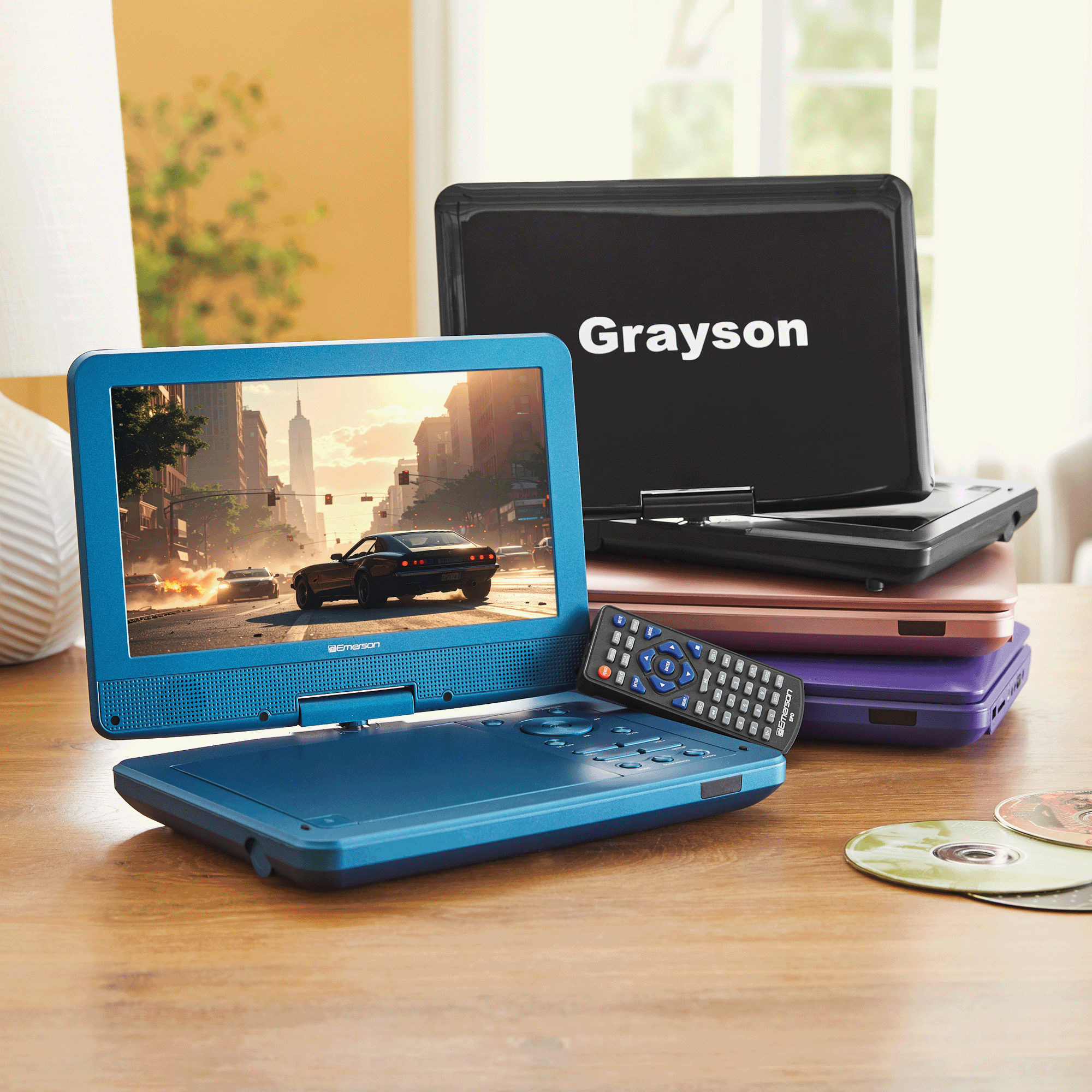 Emerson 10.1" Swivel Screen DVD Player, , large