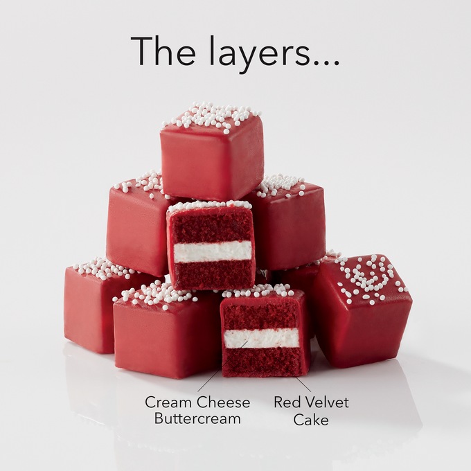 Merry Christmas With Love Mini Petits Fours - Delivery Included, , large