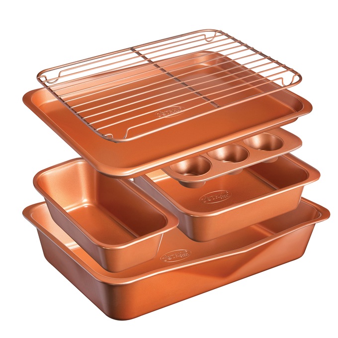 Gotham Steel Stackmaster 6-Piece Bakeware Set, , large