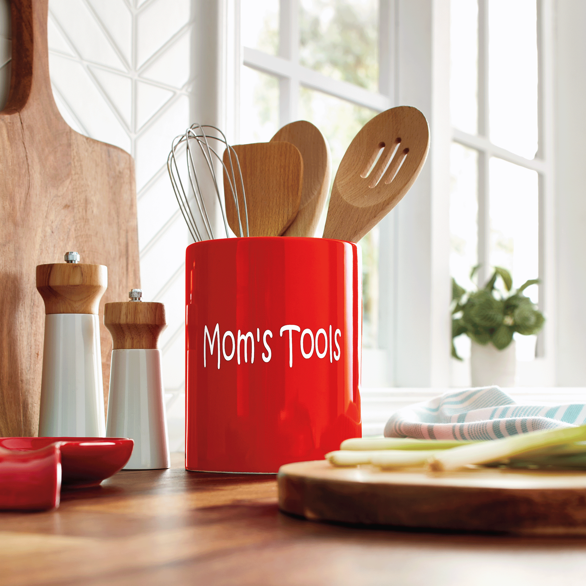 Colored Utensil Crock, , large