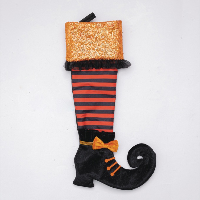 Witches’ Feet Treat Stockings, Orange, large