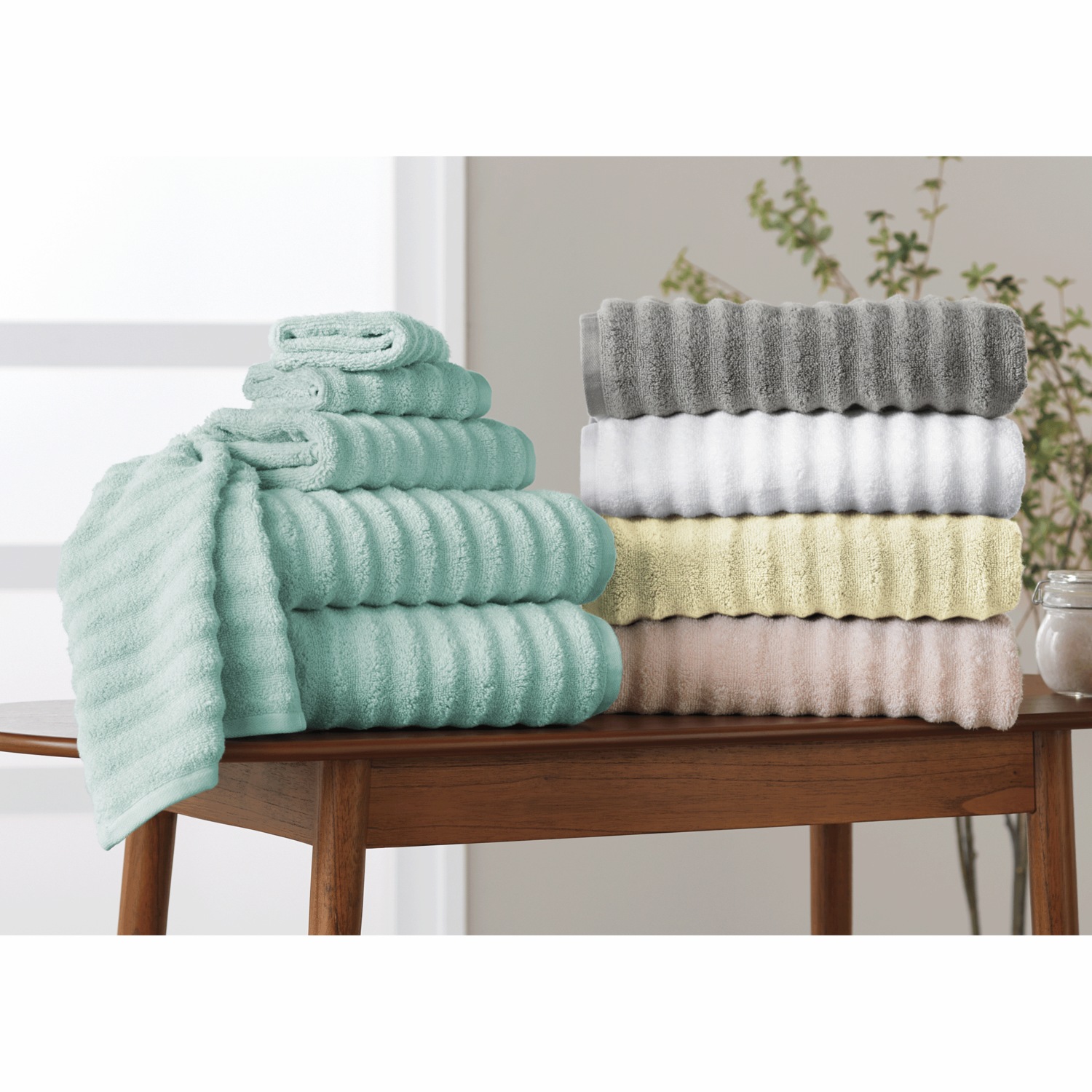 Spa Zero Twist 6 piece Towel Set Swiss Colony