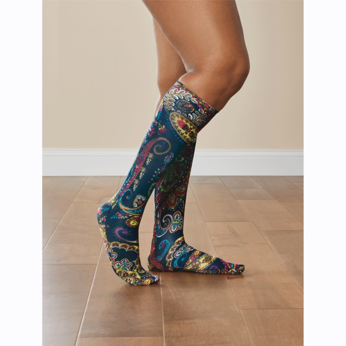 Celeste Stein Mild Patterned Compression Socks, , large