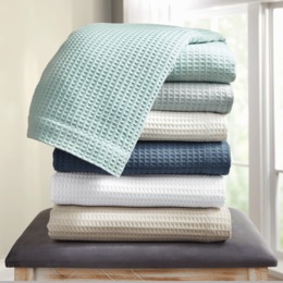 Beautyrest Waffle-Weave Blanket, , large