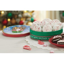 White Dipped Peppermint Cookies, , large