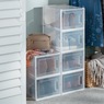 Set of 6 Stackable Shoe Boxes with Doors, , large