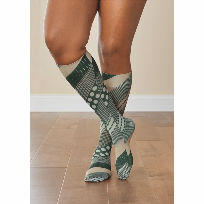 Celeste Stein Mild Patterned Compression Socks, , large