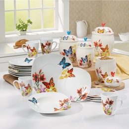 Butterfly Dinnerware Set and Canister Set, , large