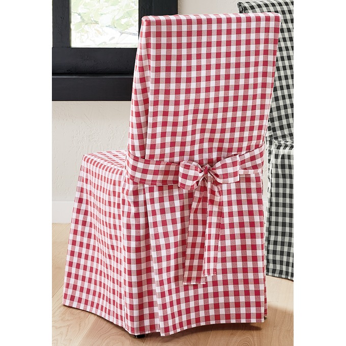 Gingham dining chair hot sale covers