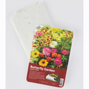 Butterfly Garden Flower Mat, , large