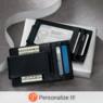 Personalized RFID Leather Money Clip Wallet, , large
