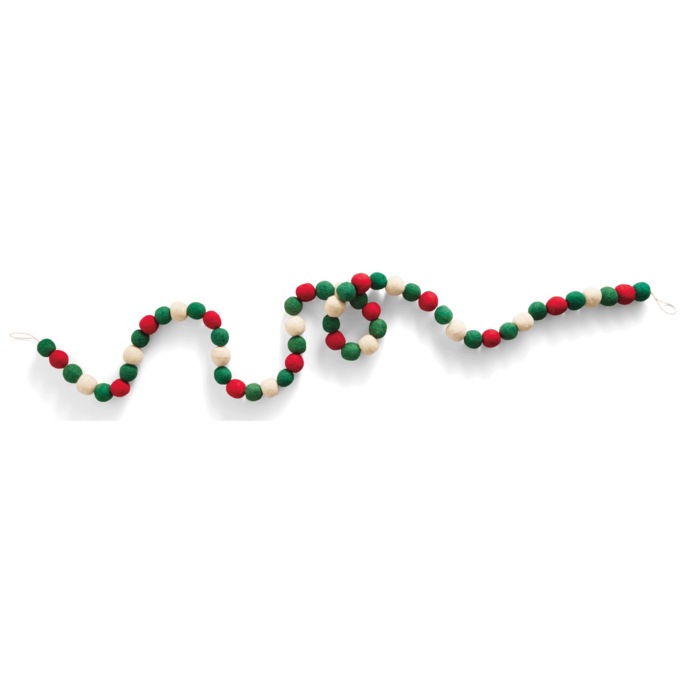 Red & Green Christmas Garland, , large
