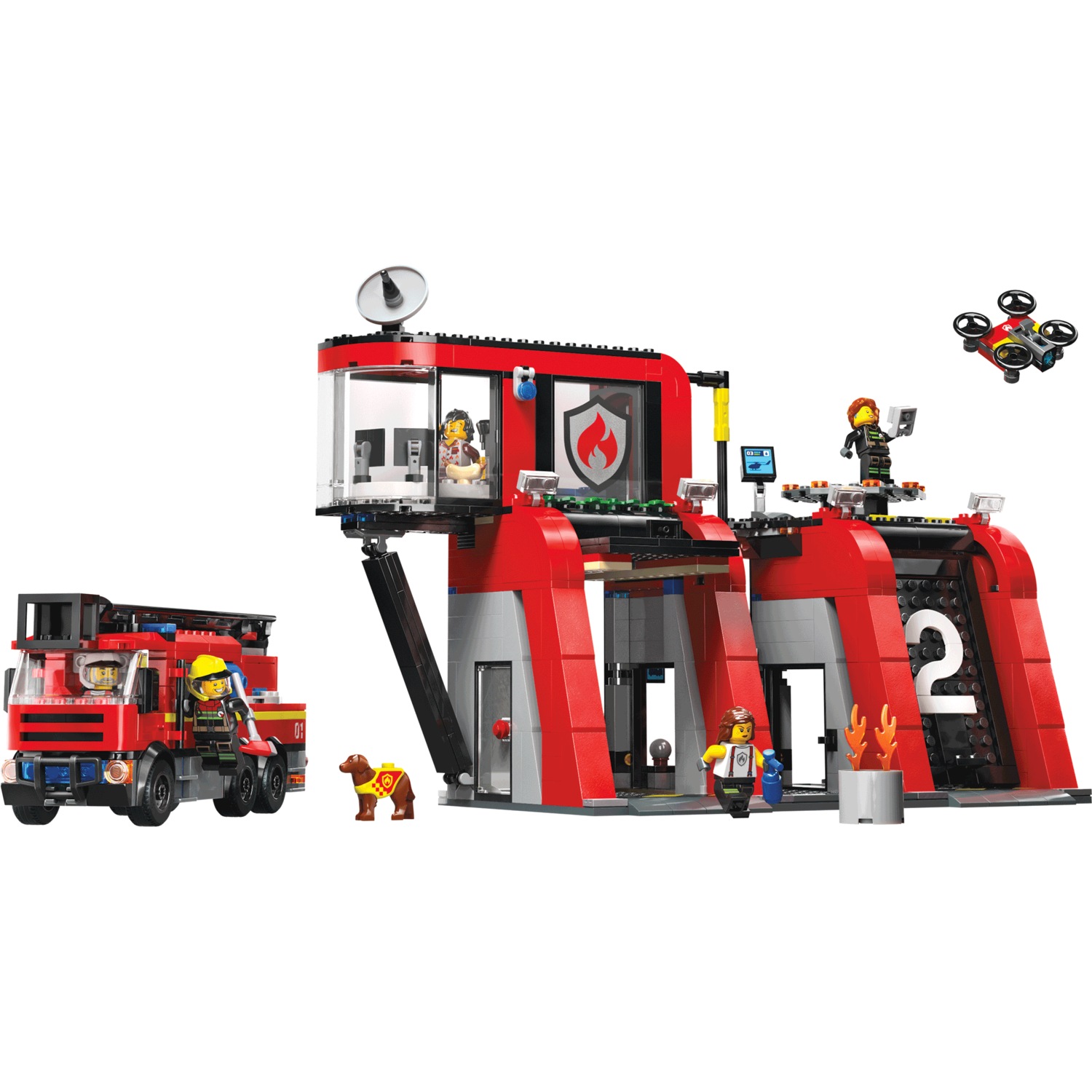 LEGO City Fire Station With Fire Truck Swiss Colony