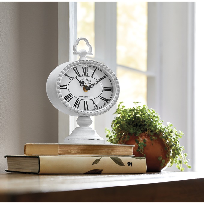 Pedestal Scroll Table Clock, , large