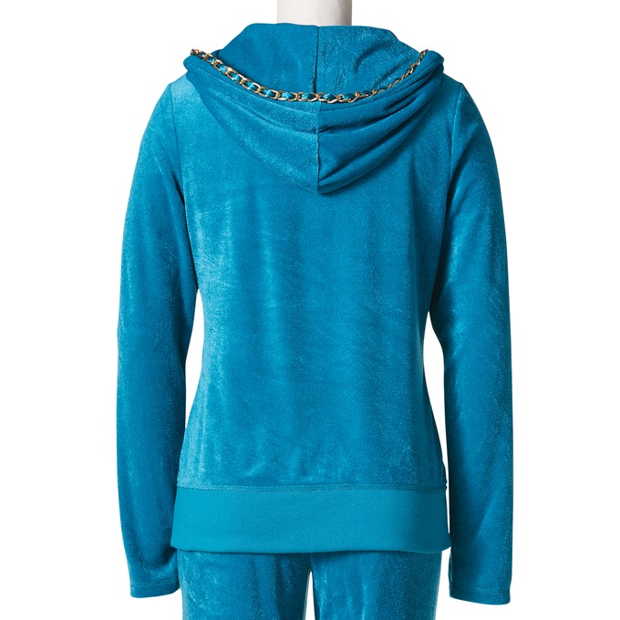 Chain Trim Velour Set, , large