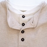 Men's Thermal Cotton-Blend Henley, Oatmeal Heather, large