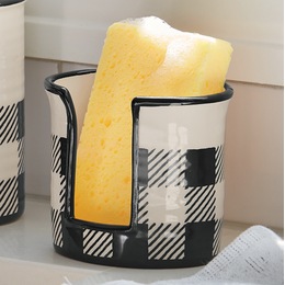Buffalo Check Sponge Holder, , large
