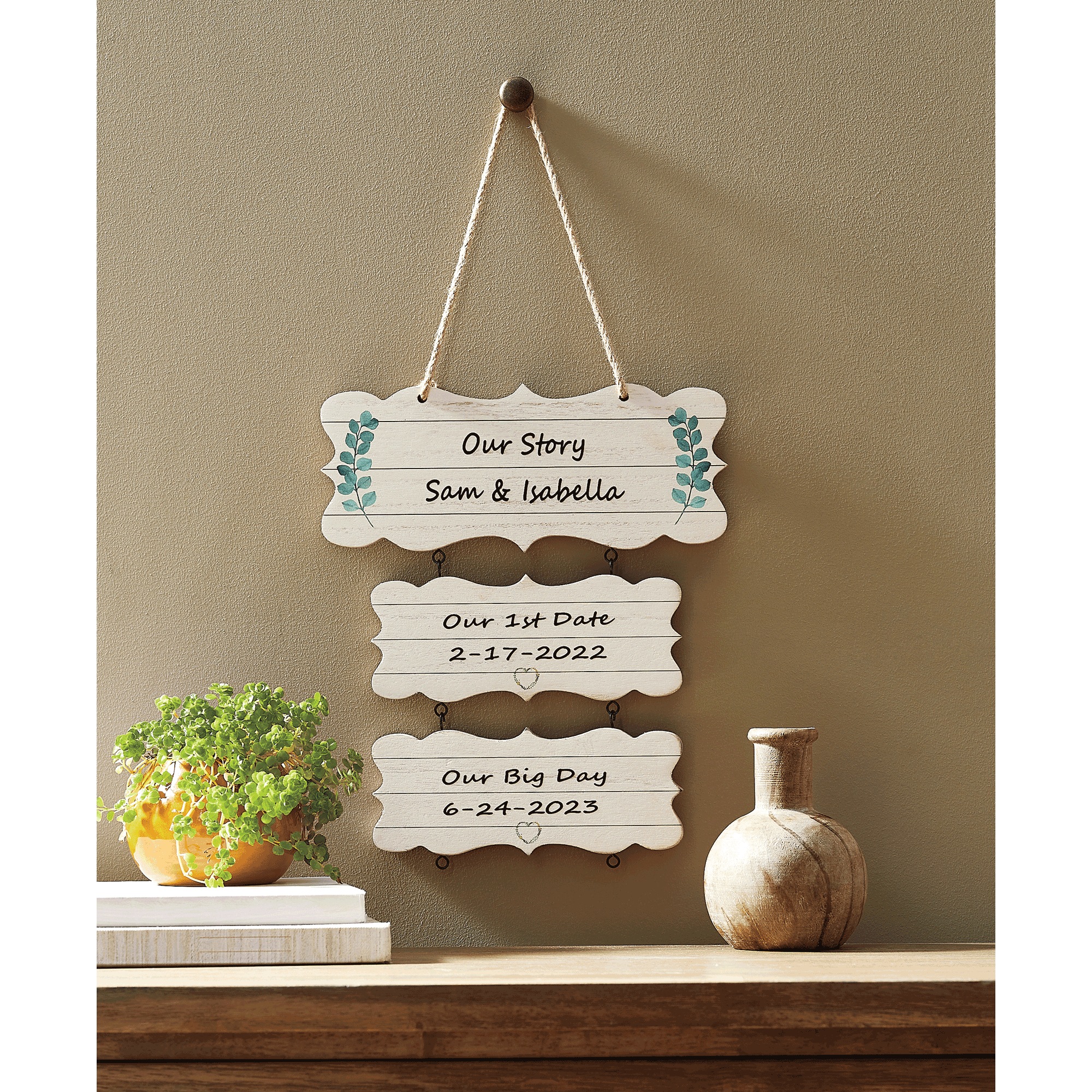 Personalized Our Story Wall Plaque, , large