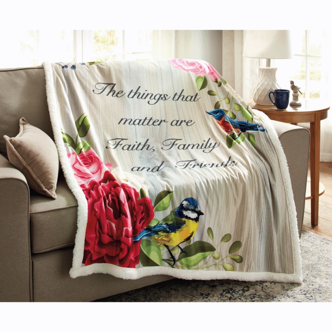 Novelty Sherpa Throw Swiss Colony