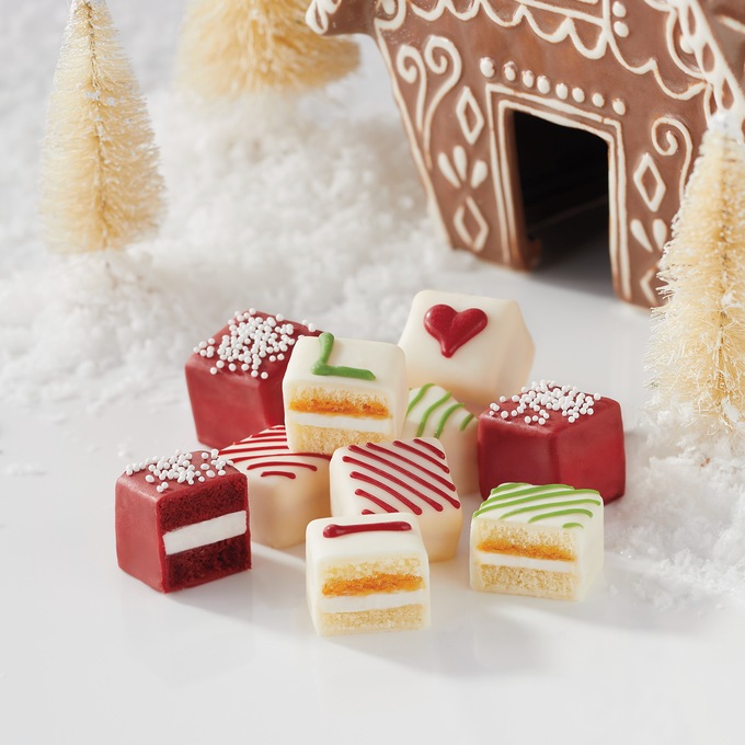 Merry Christmas With Love Mini Petits Fours - Delivery Included, , large