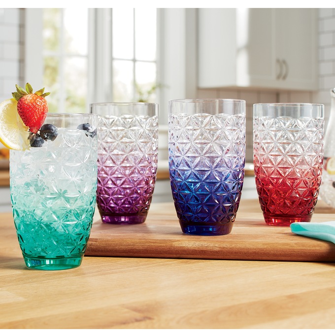 Set of 4 Geometric Drinkware, , large