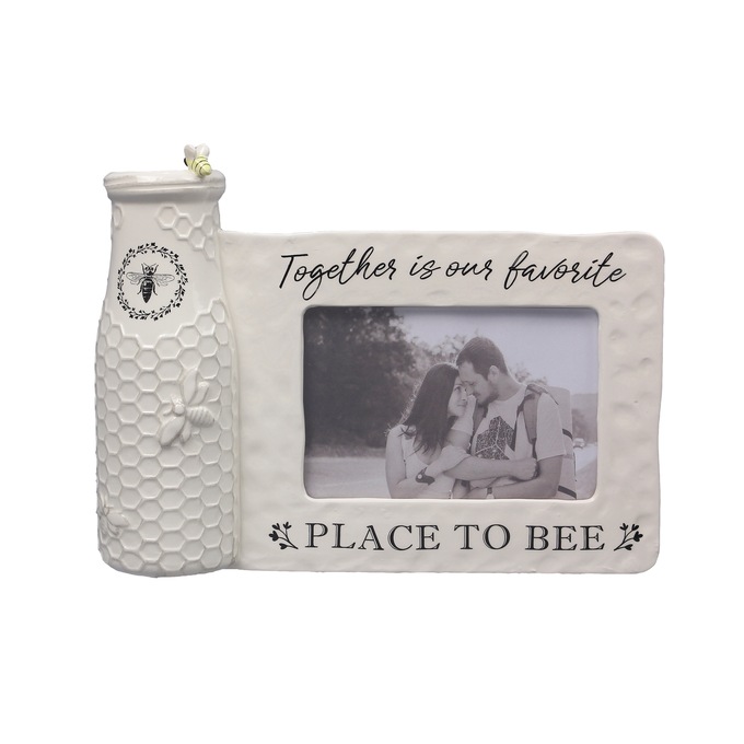 Ceramic Bee Vase With Photo Frame, , large