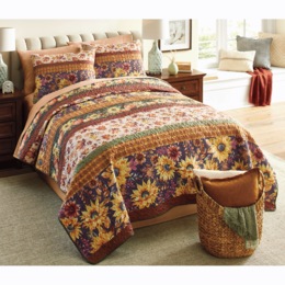Reversible Seasonal Quilt and Sham, , large