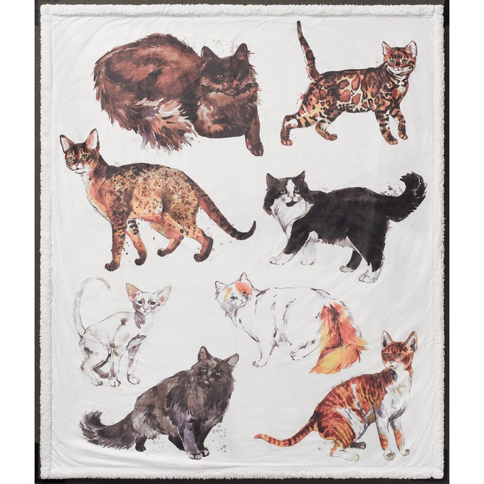 Novelty Sherpa Throw - Buy More & Save, , large