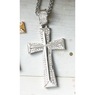 Men's Crystal Cross Pendant, , large