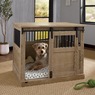 Barn Door Regular Pet Crate, Oak, large