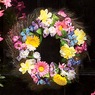 LED Daisy & Butterfly Wreath, , large