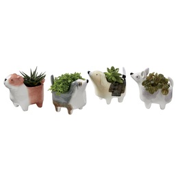 Mini Dog Planter, , large