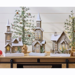 Wood Winter Village, , large
