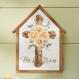 He is Risen Light-Up Canvas, , large