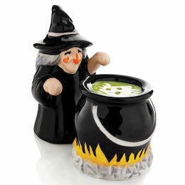 Witch and Cauldron Salt &amp; Pepper Shakers, , large