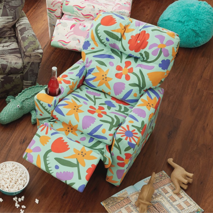 Kids Recliner with Cup Holder, , large