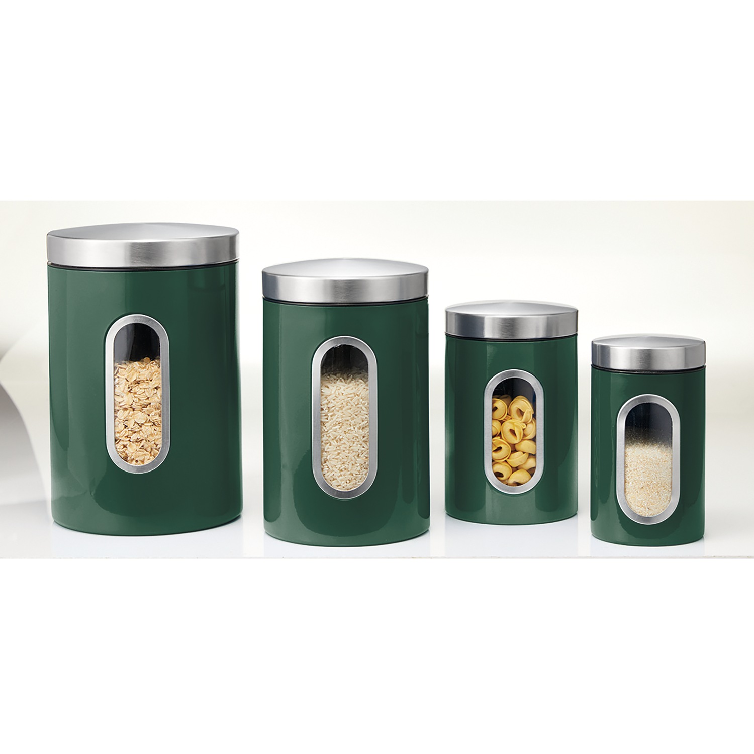 4-Piece Window Canister Set | Swiss Colony