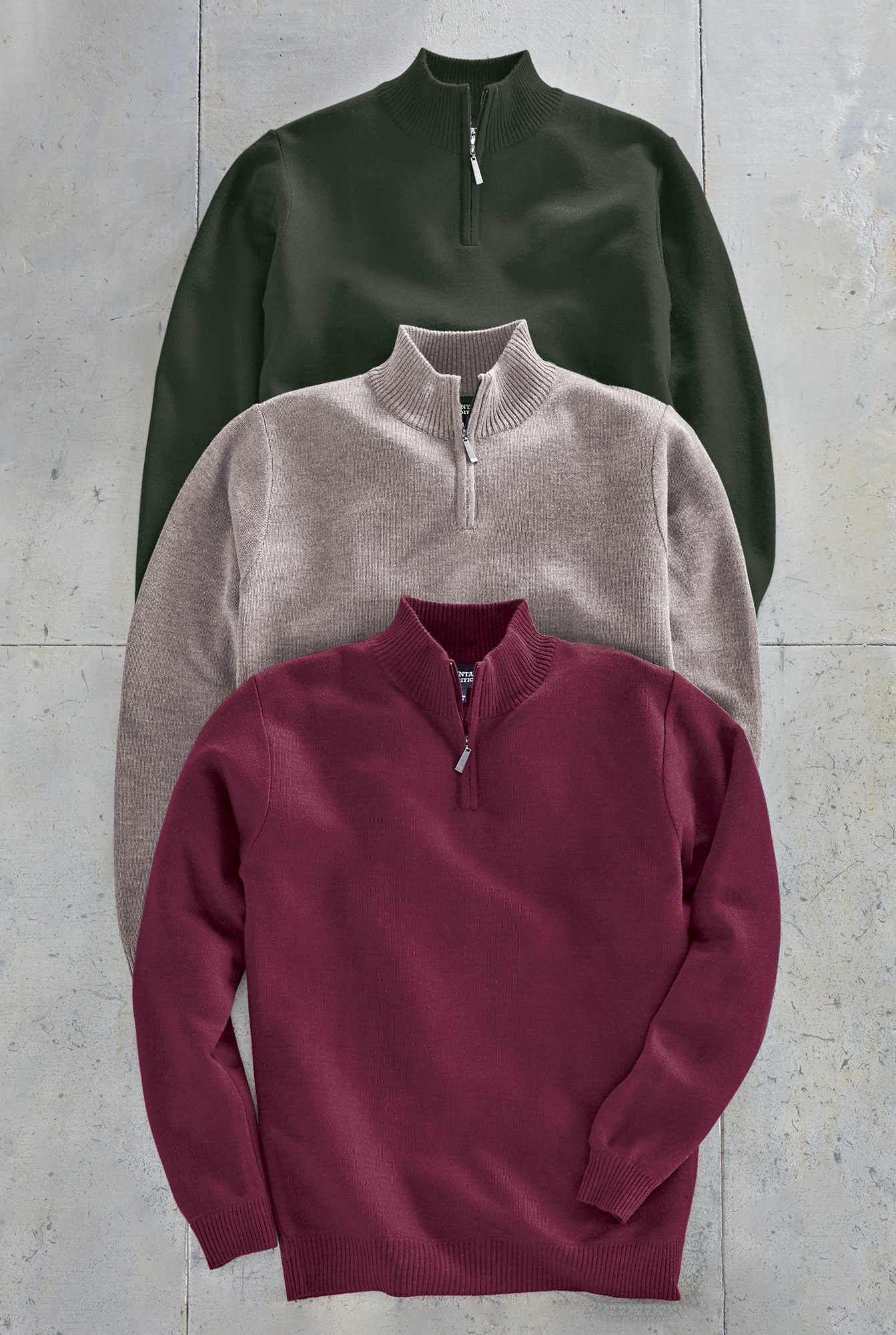 Men's 3-Pack 1/4-Zip Sweater | Swiss Colony
