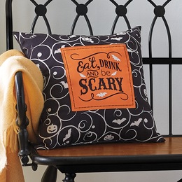 Eat Drink And Be Scary Decorative Pillow, , large